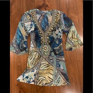 Solitaire swim cover up tunic